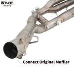 Slip For BMW S1000XR 2020 2021 2022 2023 Motocycle Exhaust Front Link Pipe Modify Moto Escape Tube Connecting Original Muffler - Image 6